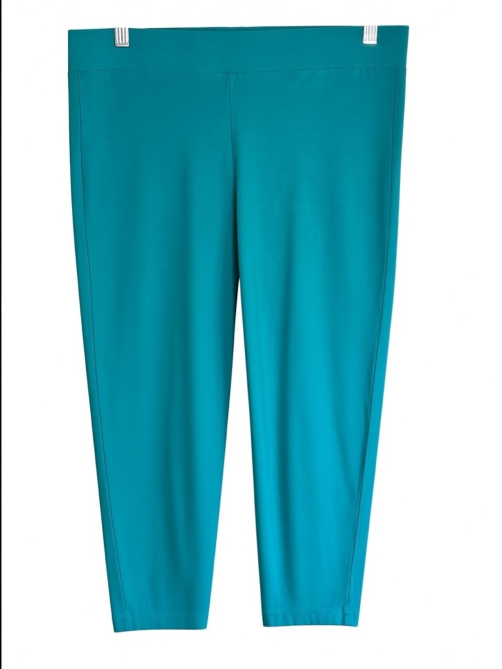 Torrid Size 2 Teal Green Capri Leggings Cotton Stretch Plus Size 2X
